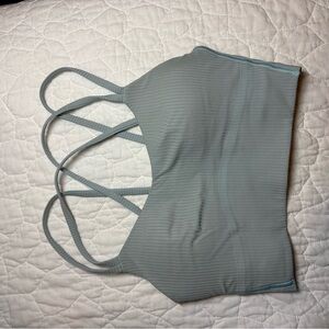 Lululemon longline like a cloud bra light blue
